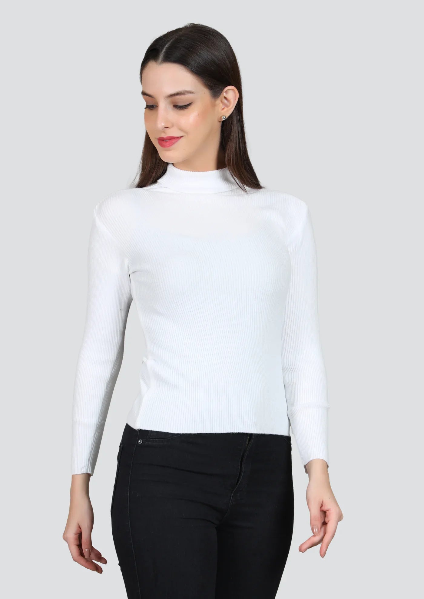 White High Neck For Women