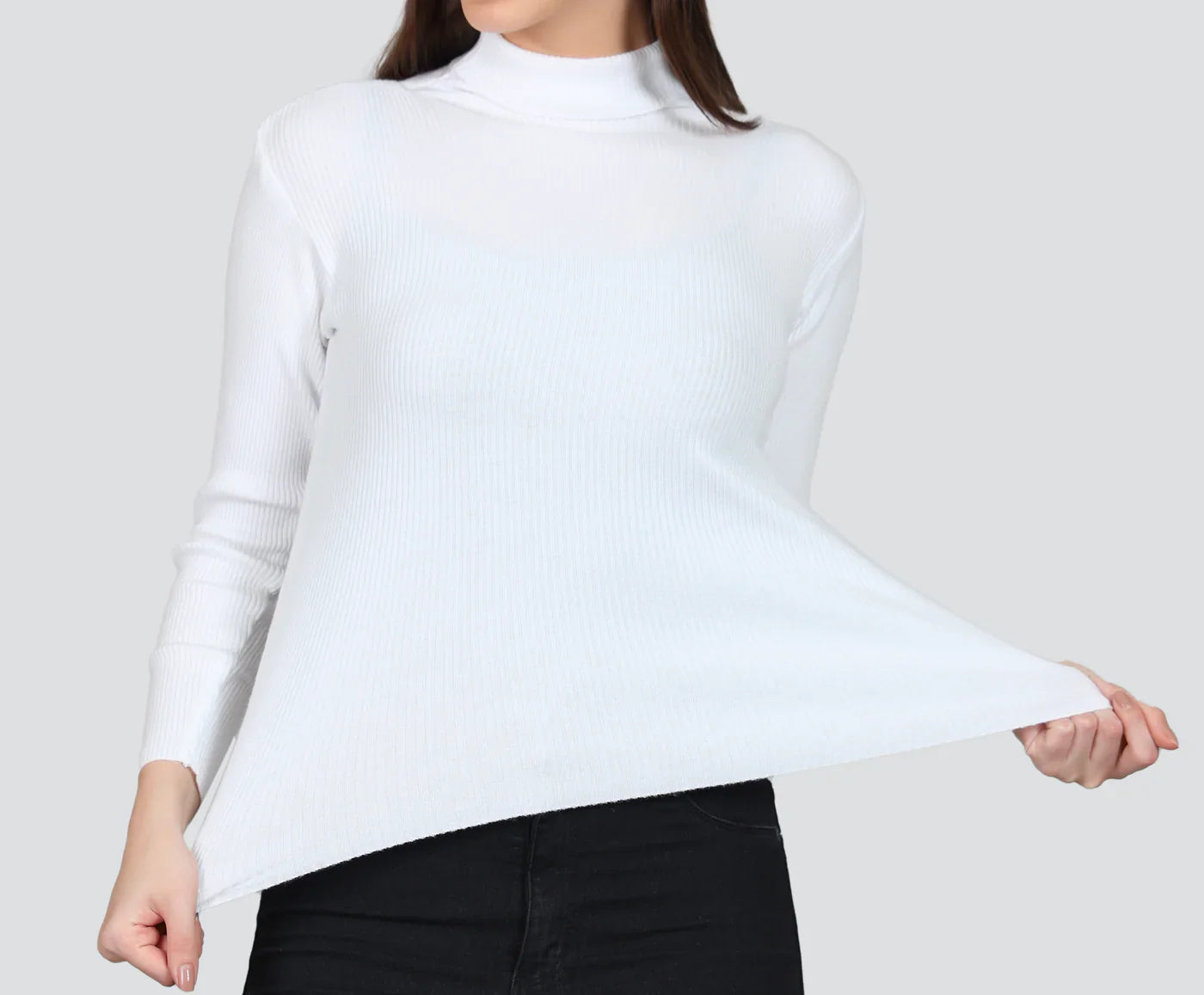 White High Neck For Women