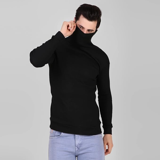 Black High Neck For Mens