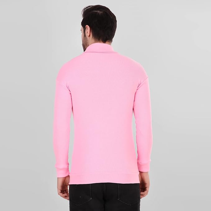 Pink High Neck For Mens