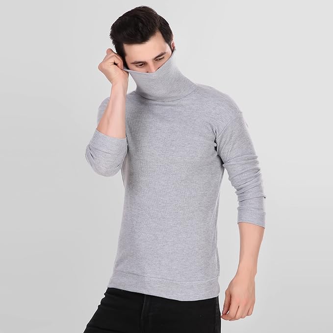 Grey High Neck For Mens