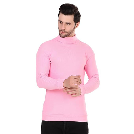 Pink High Neck For Mens