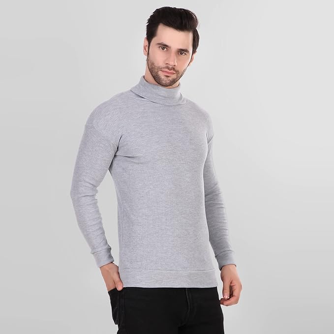 Grey High Neck For Mens