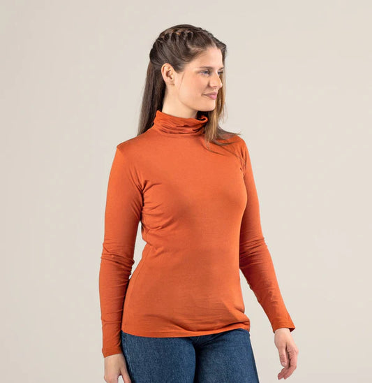 Orange High Neck For Women